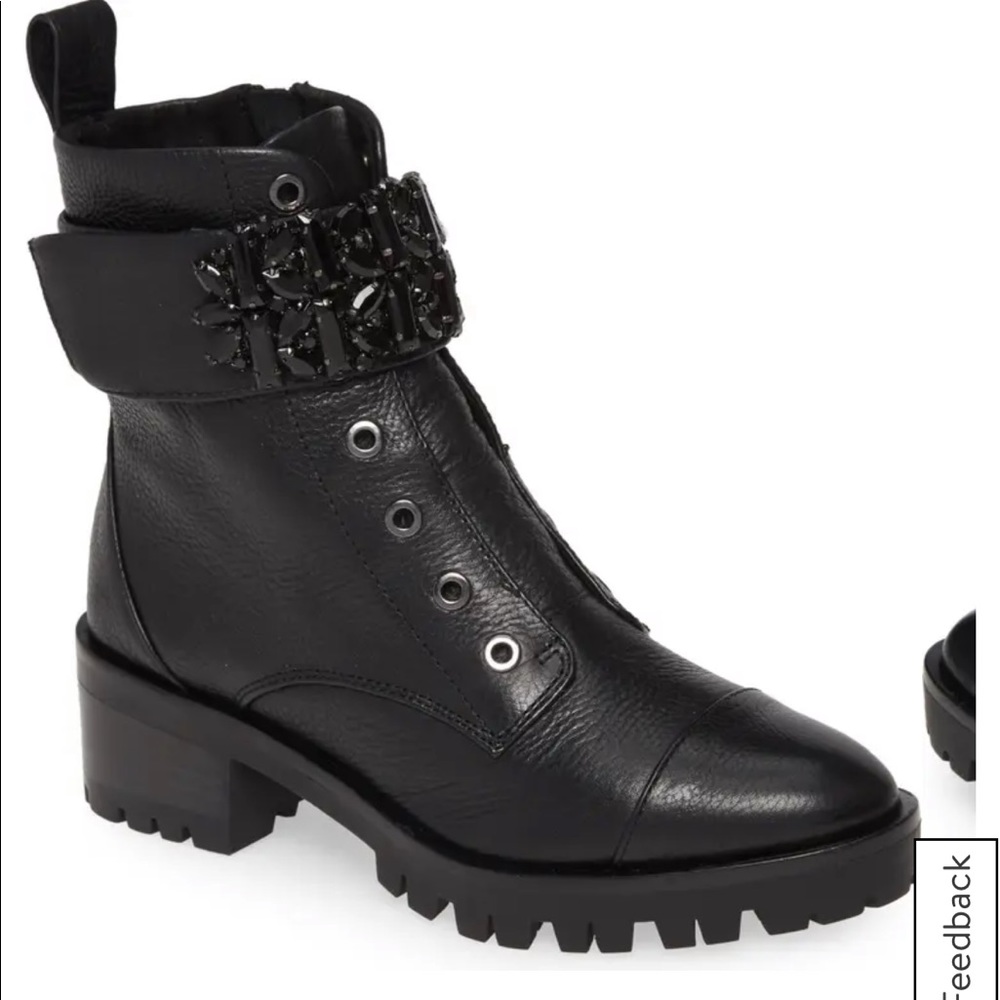 COPY - Karl Lagerfeld jeweled combat boots